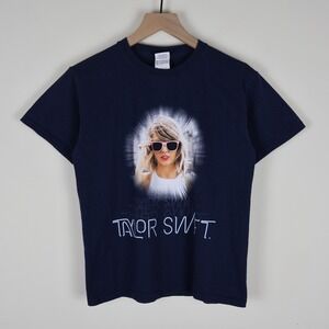 Taylor Swift The 1989 World Tour Shirt Navy Youth Medium 17.5x22.5